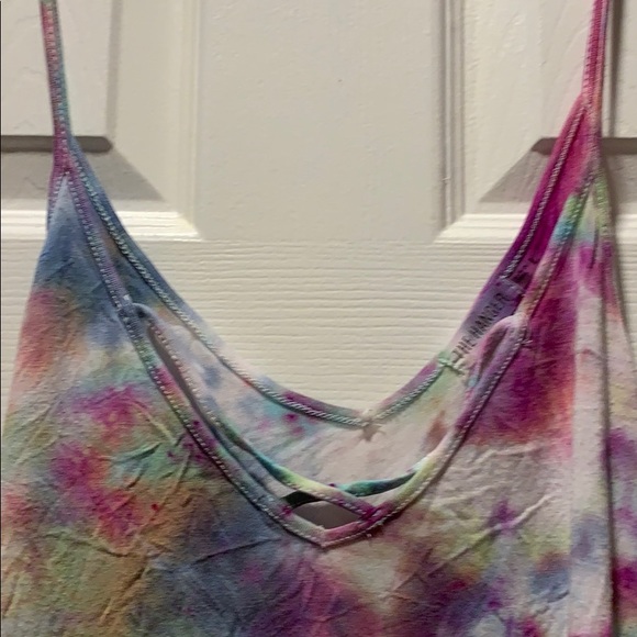 One of a kind Hand Tie Dyed Tank Top - Picture 2 of 3